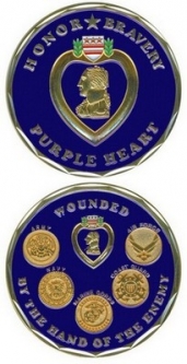 Challenge Coin-Purple Heart