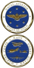 Challenge Coin-Naval Aviator &quot;Wings Of Gold&quot;