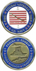 Challenge Coin-Navy Combat Veteran