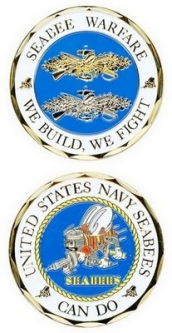 Challenge Coin-Seabee Warfare