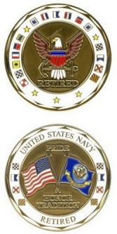 Challenge Coin-U.S. Navy Retired