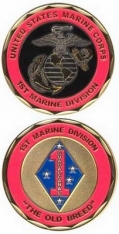 Challenge Coin-1St Marine Division