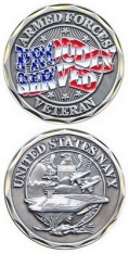 Challenge Coin-Proudly Served Navy