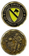 Challenge Coin-First Cavalry