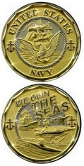 Challenge Coin-United States Navy We Own The Seas