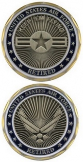 Challenge Coin-U.S. Air Force Retired