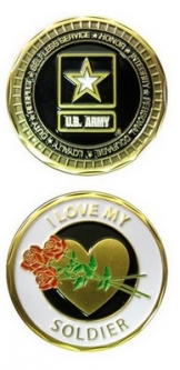 Challenge Coin-I Love My Soldier