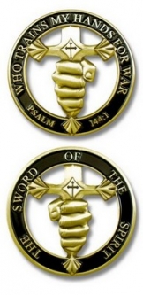 Challenge Coin-Sword Of The Spirit Cut Out