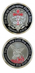 Challenge Coin-Armor Of God Shield St. Michael