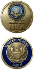 Challenge Coin-USN Proud Navy Mom