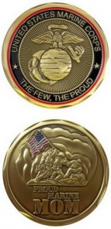 Challenge Coin-Proud Marine Mom