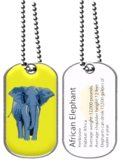 Dog Tag- Elephant (Smithsonian)