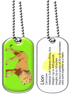 Dog Tag-Lion (Smithsonian)