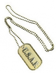 Dog Tag-USAF (Gold)