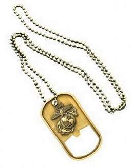 Dog Tag-Opener Marine Logo