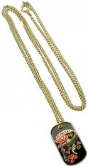 Dog Tag-Army Wife Blk