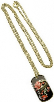 Dog Tag-Army Wife Blk