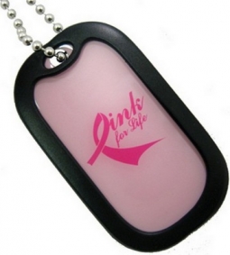 Dog Tag-Pink For Life