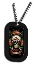 Dog Tag-OEF W/Roses