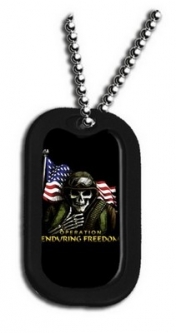 Dog Tag-OEF W/Skull