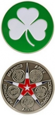 Challenge Coin-Clover 5 Branch