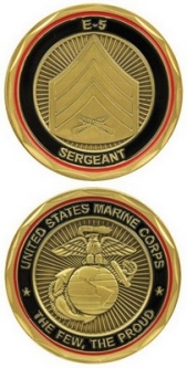 Challenge Coin-Marines E-5 Sgt.