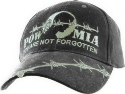 Cap - Pow Mia Barbed Wire (Washed Black)