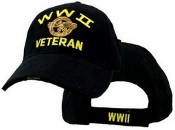 Cap - World War II Veteran (Black)