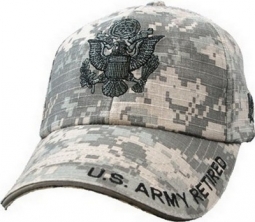 Cap - Army Ret Emblem (ACU Washed)