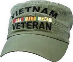 Cap - Vietnam Vet (OD Green) Flat
