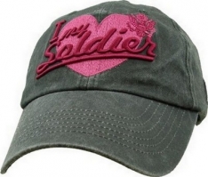 Cap - I Love My Soldier (Black)