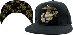 Cap - USMC Logo Flat Bill With Pattern