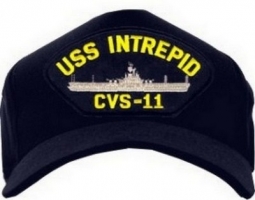 USA-Made Emblematic Cap - USS Intrepid CVs-11 With Ship