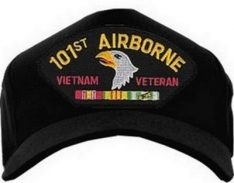 USA-Made Emblematic Cap - 101St Airborne Vietnam (Black)