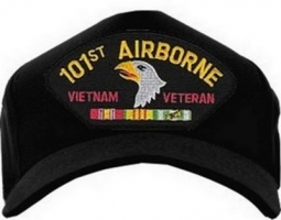 USA-Made Emblematic Cap - 101St Airborne Vietnam (Black)