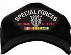 USA-Made Emblematic Cap - Special Forces Vietnam (Black)