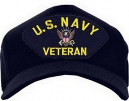 USA-Made Emblematic Cap - US Navy Veteran (With Logo)