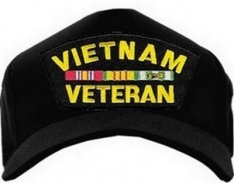 USA-Made Emblematic Cap - Vietnam Veteran (With Ribbons)