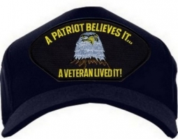 USA-Made Emblematic Cap - A Patriot Believe (Dkn)