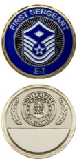 Challenge Coin - Air Force 1St Sgt. E - 7