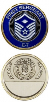 Challenge Coin - Air Force 1St Sgt. E - 7