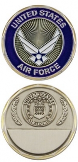 Challenge Coin - Air Force Engravable