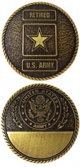 Challenge Coin - USA Army Retired