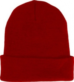 Watch-Cap, Red, Knit
