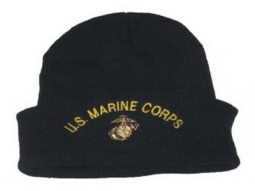 Watch-U.S.Marine Corpw/G&A(Blk)