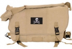 Jolly Roger Patch Khaki Retro Shoulder Bag