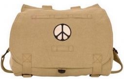 Khkai Peace Sign Retro Hungarian Shoulder Bag