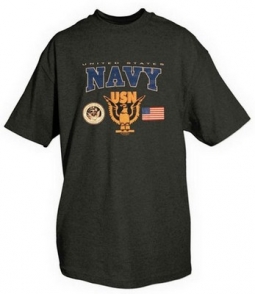 United States Navy Shirt Flag And Eagle