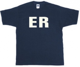 Er Logo T-Shirt Navy And White