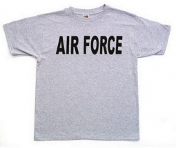 Air Force Logo T-Shirts For Kids Grey
